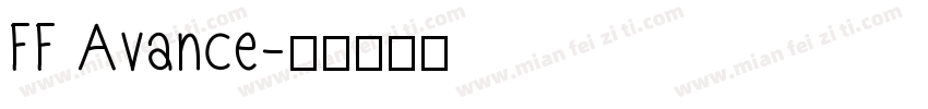 FF Avance字体转换